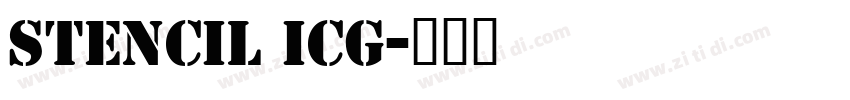 Stencil ICG字体转换
